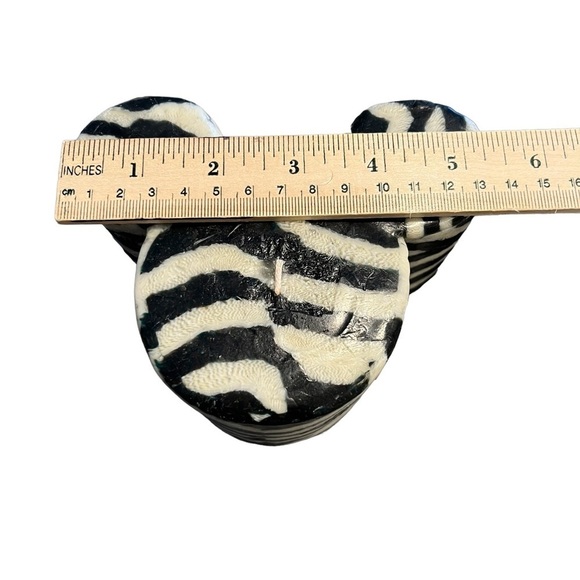 New Swazi Candle Mickey Mouse Zebra Pattern Handmade Africa - Picture 5 of 8